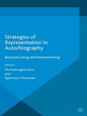 cover image of Strategies of Representation in Auto/biography